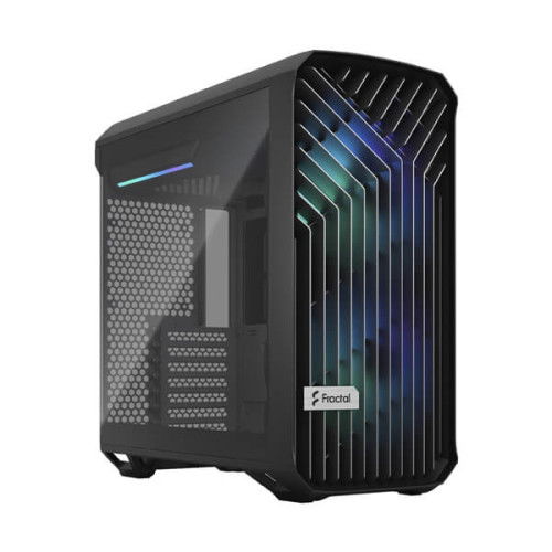 Fractal Design Torrent Compact TG Light Tint RGB (E-ATX) Mid Tower Cabinet (Black)