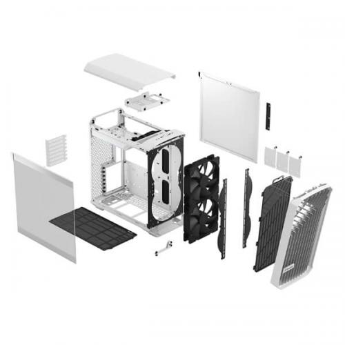 Fractal Design Torrent Compact TG Clear Tint (E-ATX) Mid Tower Cabinet (White)