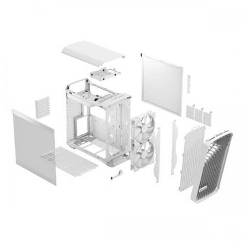 Fractal Design Torrent Compact RGB TG Clear Tint (E-ATX) Mid Tower Cabinet (White)