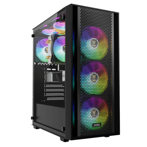 Gamdias Aura GC2 Elite V2 ARGB (ATX) Mid Tower Cabinet (Black)