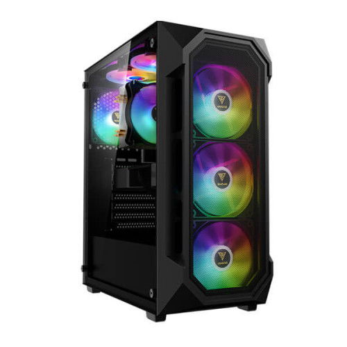 Gamdias Aura GC1 Elite (ATX) Mid Tower Cabinet (Black)