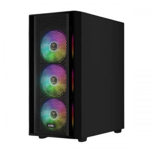 Gamdias Aura GC2 Elite (ATX) Mid Tower Cabinet (Black)