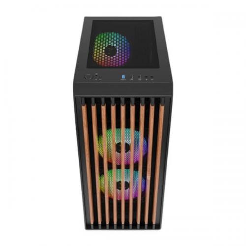 Gamdias Aura GC4 ARGB (ATX) Mid Tower Cabinet (Black)