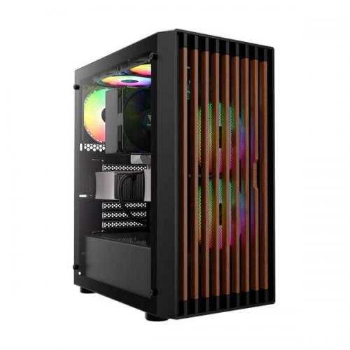 Gamdias Aura GC4 ARGB (ATX) Mid Tower Cabinet (Black)