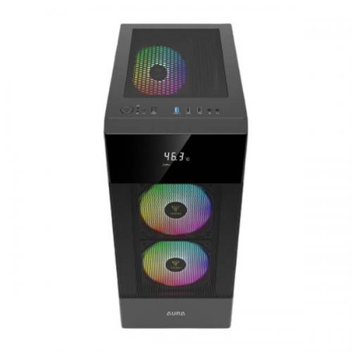 Gamdias Aura GC5 ARGB (ATX) Mid Tower Cabinet (Black)