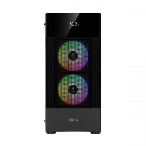 Gamdias Aura GC5 ARGB (ATX) Mid Tower Cabinet (Black)