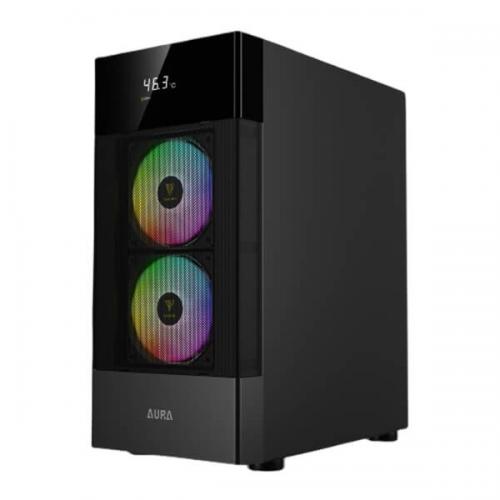 Gamdias Aura GC5 ARGB (ATX) Mid Tower Cabinet (Black)