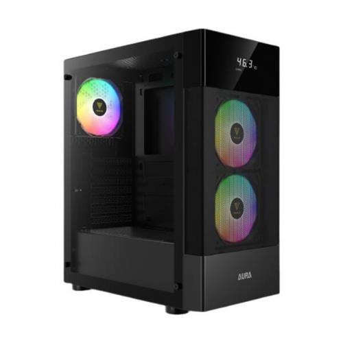 Gamdias Aura GC5 ARGB (ATX) Mid Tower Cabinet (Black)