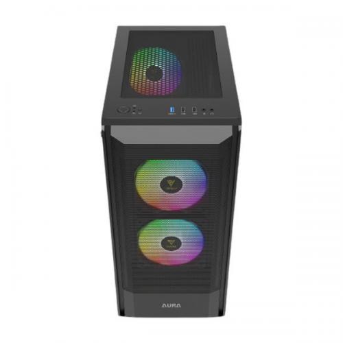 Gamdias Aura GC6 ARGB (ATX) Mid Tower Cabinet (Black)