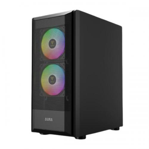 Gamdias Aura GC6 ARGB (ATX) Mid Tower Cabinet (Black)