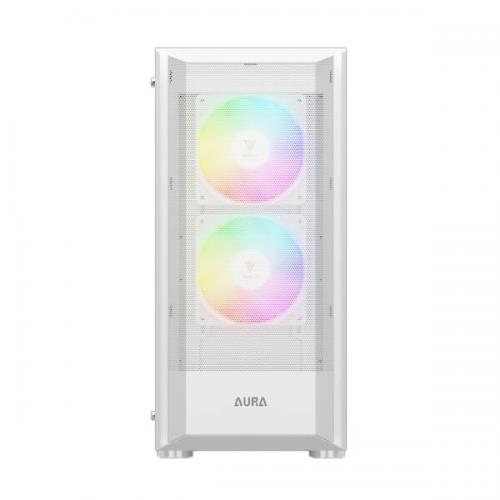 Gamdias Aura GC6 WH ARGB (ATX) Mid Tower Cabinet (White)