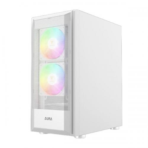 Gamdias Aura GC6 WH ARGB (ATX) Mid Tower Cabinet (White)