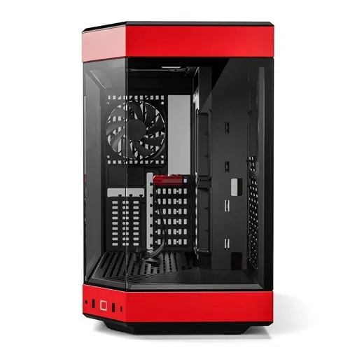 HYTE Y60 E-ATX Mid Tower Red and Black Case