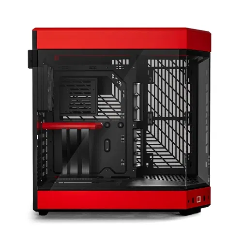 HYTE Y60 E-ATX Mid Tower Red and Black Case