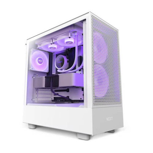 Nzxt H5 Flow RGB (ATX) Mid Tower Cabinet (White)