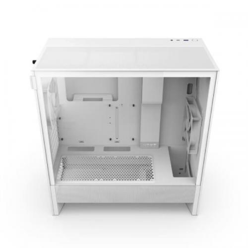 Nzxt H5 Flow 2024 Edition E-ATX White Mid Tower Case