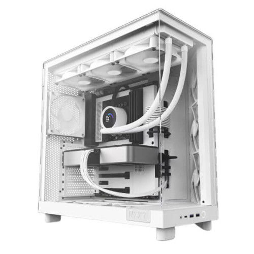 Nzxt H6 Flow (ATX) Mid Tower Cabinet (White)