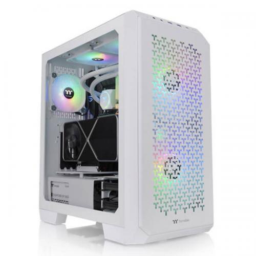 Thermaltake View 300 MX Snow ARGB (E-ATX) Mid Tower Cabinet (White)