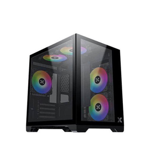 Xigmatek Aqua M ARGB (M-ATX) Mini Tower Cabinet (Black)