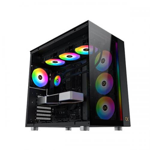 Xigmatek Aqua Ultra ARGB (E-ATX) Mid Tower Cabinet (Black)