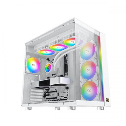 Xigmatek Aqua Ultra Arctic ARGB (E-ATX) Mid Tower Cabinet (White)