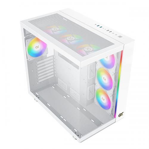 Xigmatek Aqua Ultra Air Arctic ARGB (E-ATX) Mid Tower Cabinet (White)