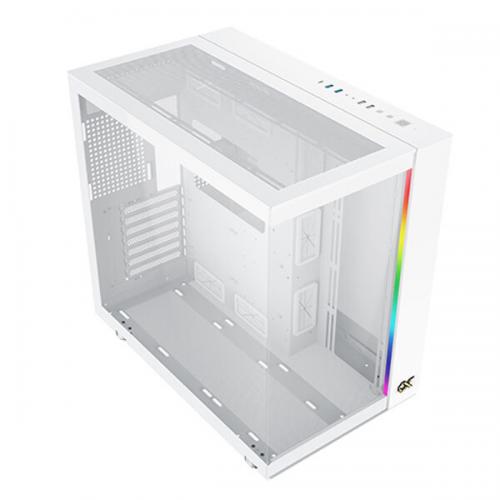 Xigmatek Aqua Ultra Air Arctic ARGB (E-ATX) Mid Tower Cabinet (White)