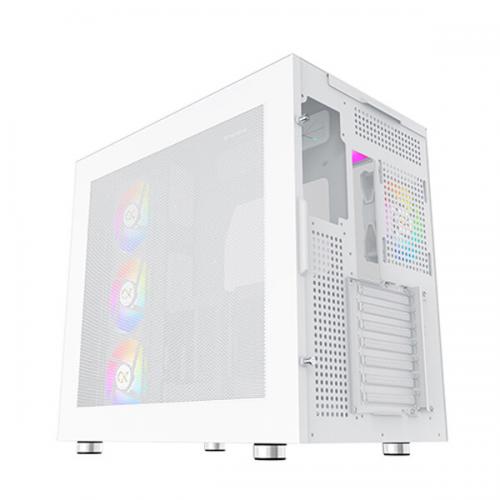 Xigmatek Aqua Ultra Air Arctic ARGB (E-ATX) Mid Tower Cabinet (White)