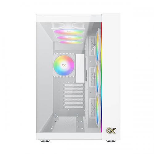 Xigmatek Aqua Ultra Air Arctic ARGB (E-ATX) Mid Tower Cabinet (White)