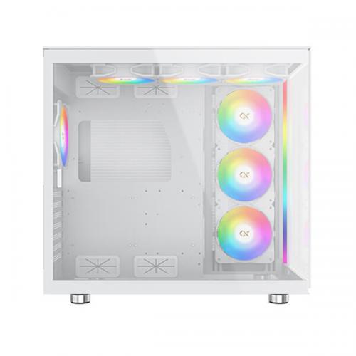 Xigmatek Aqua Ultra Air Arctic ARGB (E-ATX) Mid Tower Cabinet (White)