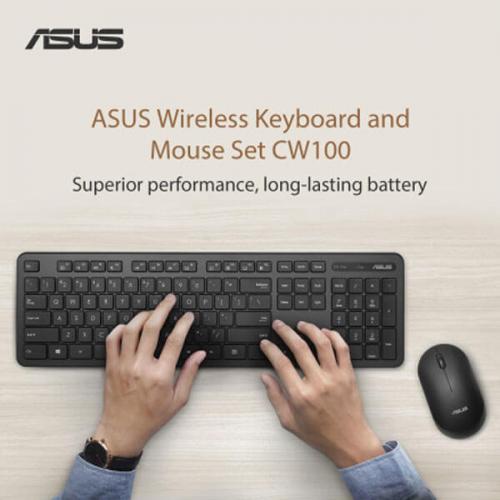 Asus CW100 Wireless Keyboard and Mouse Combo (Black)