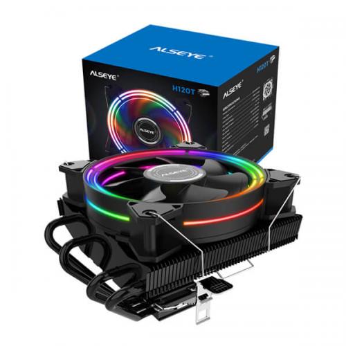 Alseye Halo H120T RGB 120mm CPU Air Cooler (Black)