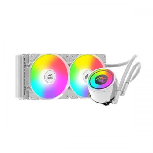 Ant Esports ICE-240 ARGB CPU Liquid Cooler (White)