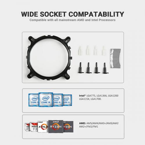 Ant Esports ICE-C200 V2 120mm CPU Air Cooler