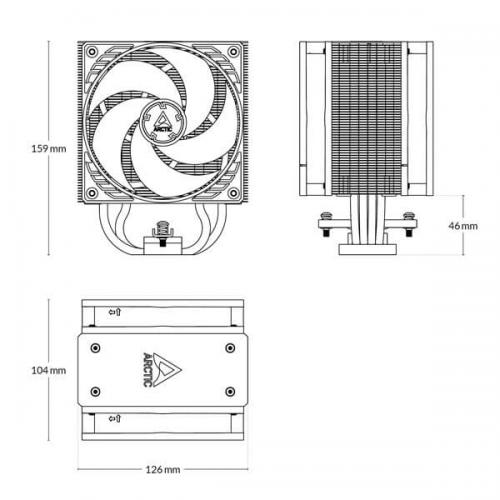 Arctic Freezer 36 CPU Air Cooler (Black)