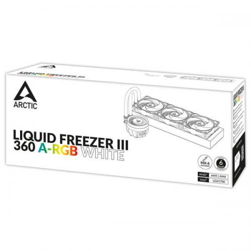 Arctic Liquid Freezer III 360 ARGB CPU Cooler (White)