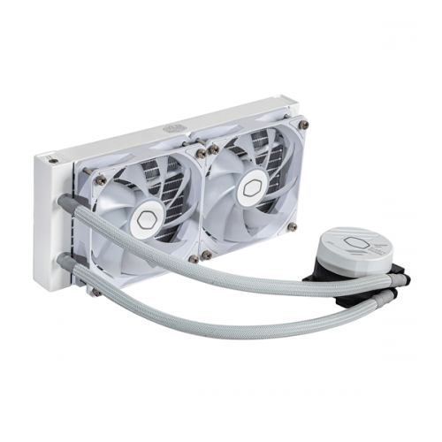 Cooler Master MasterLiquid 240L Core ARGB 240mm CPU Liquid Cooler (White)