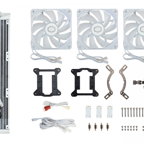 Cooler Master MasterLiquid 360L Core ARGB 360mm CPU Liquid Cooler (White)