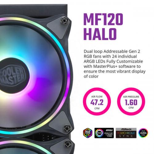 Cooler Master MasterLiquid ML240 Illusion ARGB CPU Liquid Cooler