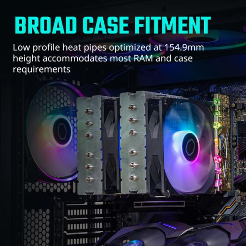 Cooler Master Hyper 620S ARGB 120mm Dual Tower CPU Air Cooler