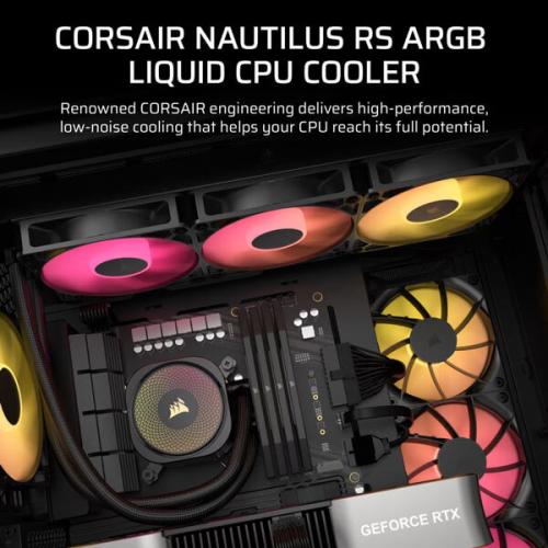 Corsair Nautilus 360 RS ARGB CPU Liquid Cooler (Black)