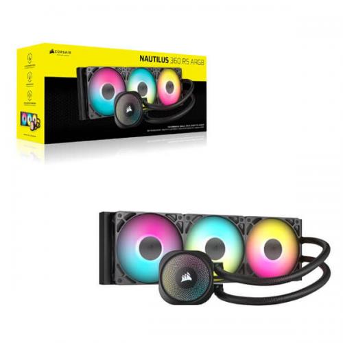 Corsair Nautilus 360 RS ARGB CPU Liquid Cooler (Black)