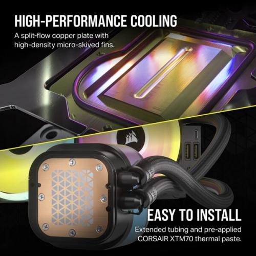 Corsair iCUE LINK H150i RGB Black 360mm CPU Liquid Cooler