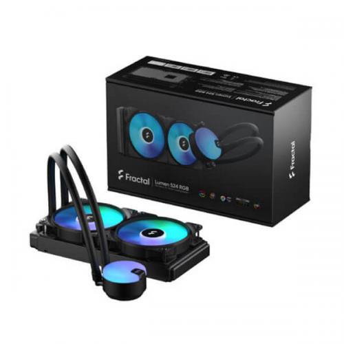 Fractal Design Lumen S24 RGB V2 240mm CPU Liquid Cooler (Black)