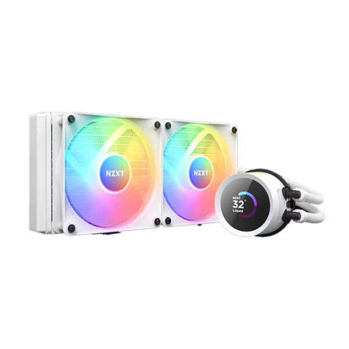 Nzxt Kraken 280 RGB White CPU Liquid Cooler with LCD Display