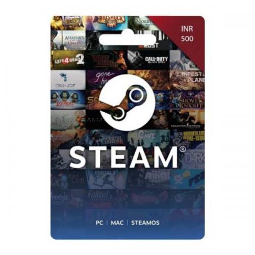 Steam Wallet Digital Gift Voucher INR 500