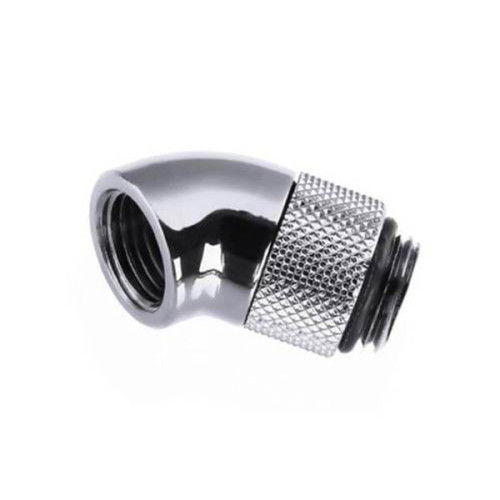 Bykski 45° Rotary Elbow Fitting Male to Female - Silver (B-RD45-X-SNB)