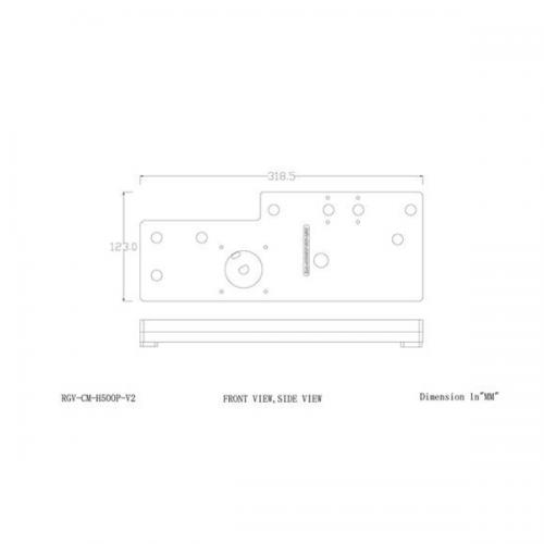 Bykski ARGB Distro Plate For Cooler Master MasterCase H500P (RGV-CM-H500-V2) And DDC Pump (B-PMD3-COV)