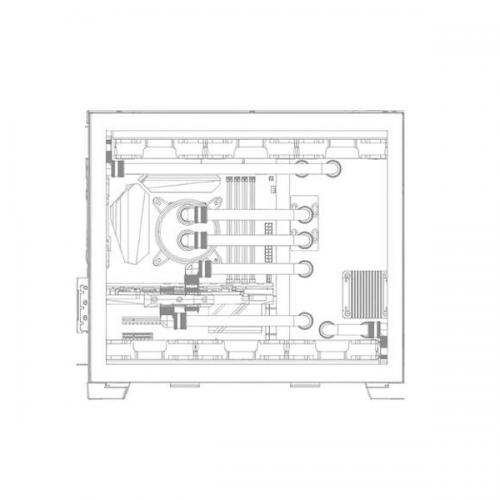 Bykski ARGB Distro Plate For Lian Li PC-O11 Dynamic Mini (RGV-LAN-O11-MINI-P) And DDC Pump (B-PMD3-COV)