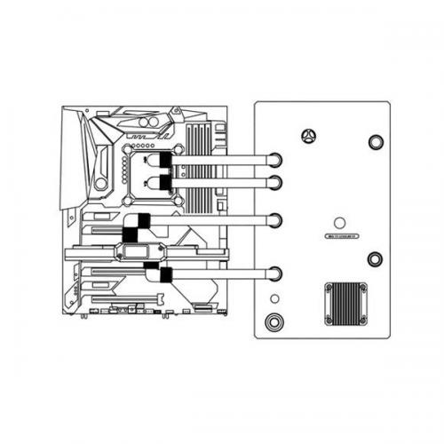 Bykski ARGB Distro Plate For Thermaltake Level 20 XT (RGV-TT-LEVEL20XT) And DDC Pump (B-PMD3-COV)